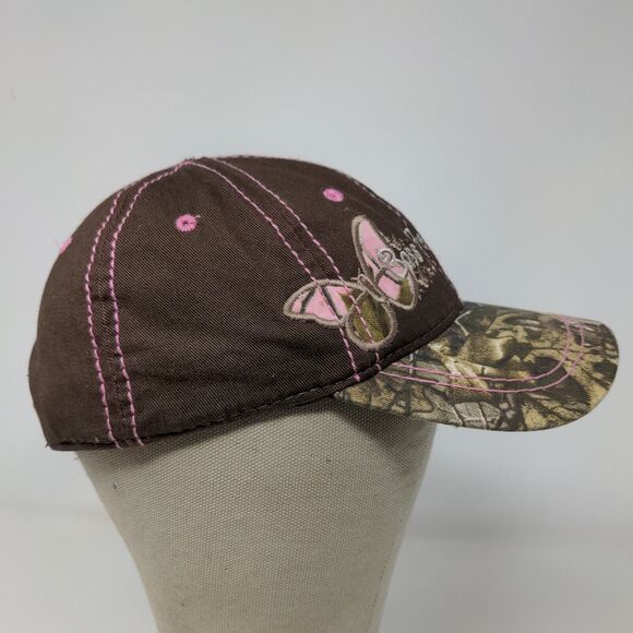 Bass Pro Shops Girls Strapback Camo Hat Brown Camo Size Youth Embroidered - Picture 6 of 12